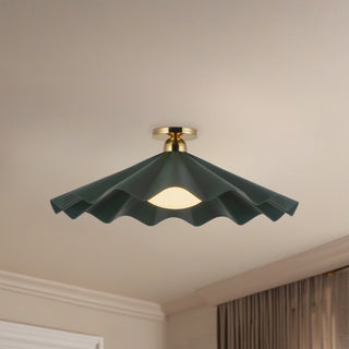 Furrow 25 in Semi Flush Mount