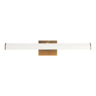 Gemma 21 in Vintage Brass and Matte White Dimmable LED Wall/Picture Light