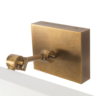 Gemma 21 in Vintage Brass and Matte White Dimmable LED Wall/Picture Light
