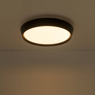 Hale 16 in Black Dimmable LED Flush Mount