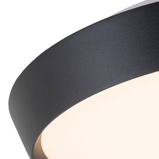 Hale 16 in Black Dimmable LED Flush Mount