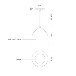 Helena 8 in LED Pendant