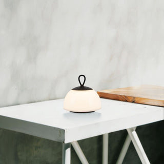 Idra 6 in Matte Black Dimmable LED Exterior Portable Lamp