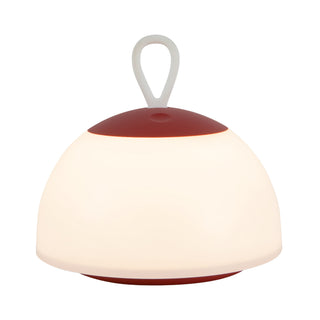 Idra 6 in Red Dimmable LED Exterior Portable Lamp