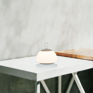 Idra 6 in Sand Dimmable LED Exterior Portable Lamp