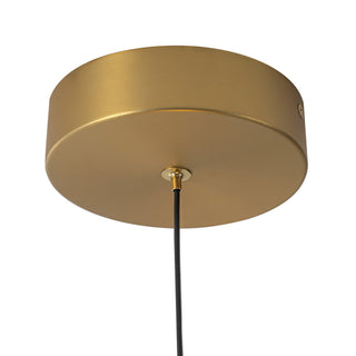 Jenni 9 in Brushed Gold Dimmable LED Pendant with Smoked Glass