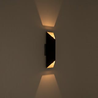 Kyla 14 in Black and Gold Dimmable LED Wall Sconce
