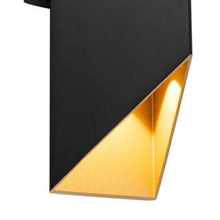 Kyla 14 in Black and Gold Dimmable LED Wall Sconce