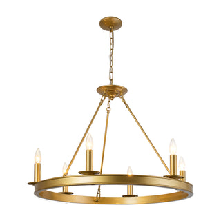 Lynda 32 in Gold Chandelier