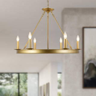 Lynda 32 in Gold Chandelier
