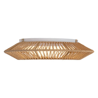 Maryn 16 in Braided Rope Dimmable LED Flush Mount