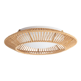 Maryn 16 in Braided Rope Dimmable LED Flush Mount