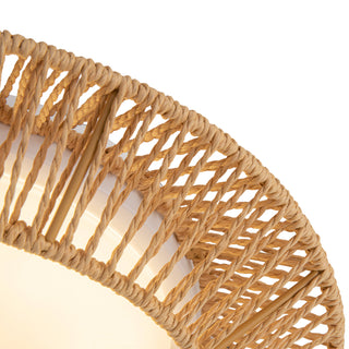 Maryn 16 in Braided Rope Dimmable LED Flush Mount