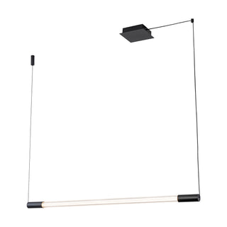 Maxe 46 in Black Dimmable LED Linear Pendant