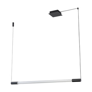 Maxe 46 in Black Dimmable LED Linear Pendant