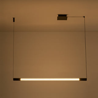 Maxe 46 in Black Dimmable LED Linear Pendant