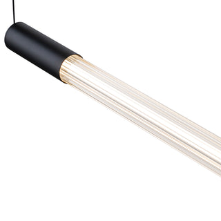 Maxe 46 in Black Dimmable LED Linear Pendant