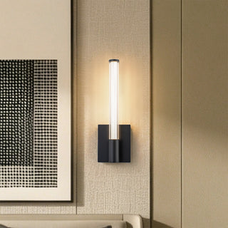 Maxe 16 in Black Dimmable LED Wall Sconce