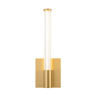 Maxe 16 in Gold Dimmable LED Wall Sconce