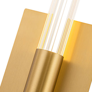 Maxe 16 in Gold Dimmable LED Wall Sconce