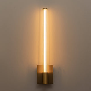 Maxe 24 in Gold Dimmable LED Wall Sconce