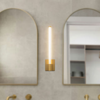 Maxe 24 in Black Dimmable LED Wall Sconce