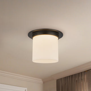 Mineral 8 in (11 in Dia.) Flush Mount