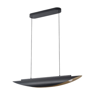 Miros 40 in Black Dimmable LED Linear Pendant
