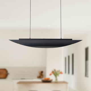 Miros 40 in Black Dimmable LED Linear Pendant