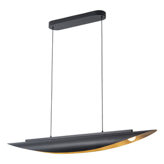 Miros 47 in Black Dimmable LED Linear Pendant