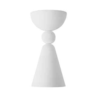 Murphy 4 in Antique White Flush Mount