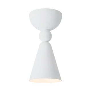 Murphy 4 in Antique White Flush Mount