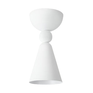 Murphy 4 in Antique White Flush Mount