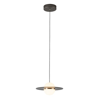 Nial 9 in Gray/Gold Dimmable LED Pendant