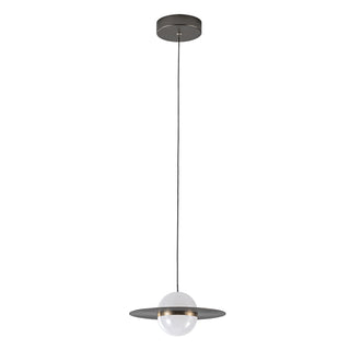 Nial 9 in Gray/Gold Dimmable LED Pendant