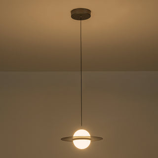 Nial 9 in Gray/Gold Dimmable LED Pendant