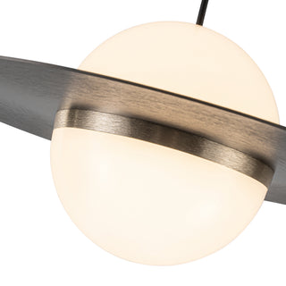 Nial 9 in Gray/Gold Dimmable LED Pendant