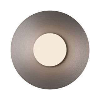 Nial 10 in Gray/Gold Dimmable LED Semi Flush Mount