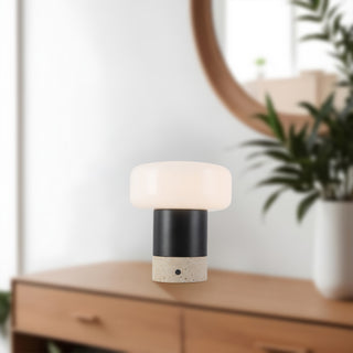 Niko 7 in Urban Bronze Dimmable LED Table Lamp with Opal Matte Glass