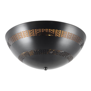 Overland 18 in Urban Bronze Flush Mount