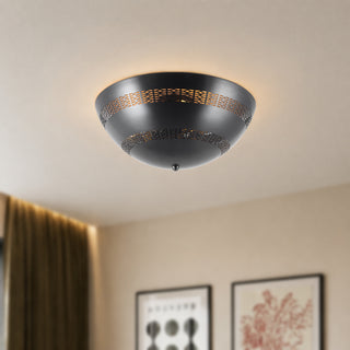 Overland 18 in Urban Bronze Flush Mount