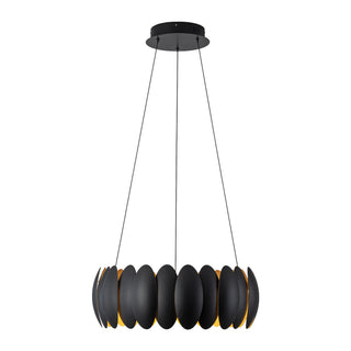 Palma 20 in Black Dimmable LED Chandelier