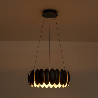 Palma 20 in Black Dimmable LED Chandelier