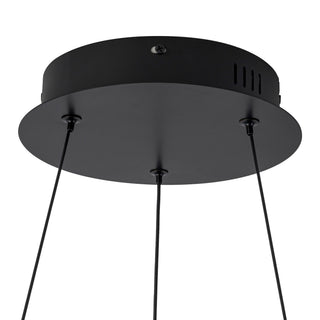 Palma 20 in Black Dimmable LED Chandelier