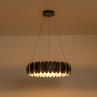 Palma 28 in Black Dimmable LED Chandelier