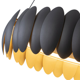 Palma 28 in Black Dimmable LED Chandelier