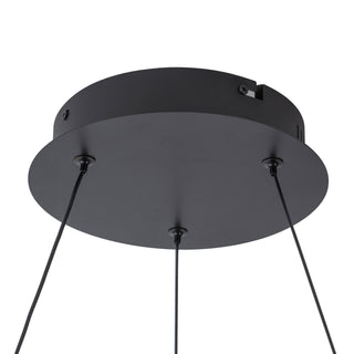 Palma 28 in Black Dimmable LED Chandelier