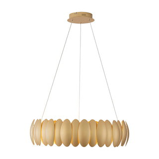 Palma 28 in Gold Dimmable LED Chandelier