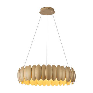 Palma 28 in Gold Dimmable LED Chandelier
