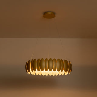 Palma 28 in Gold Dimmable LED Chandelier